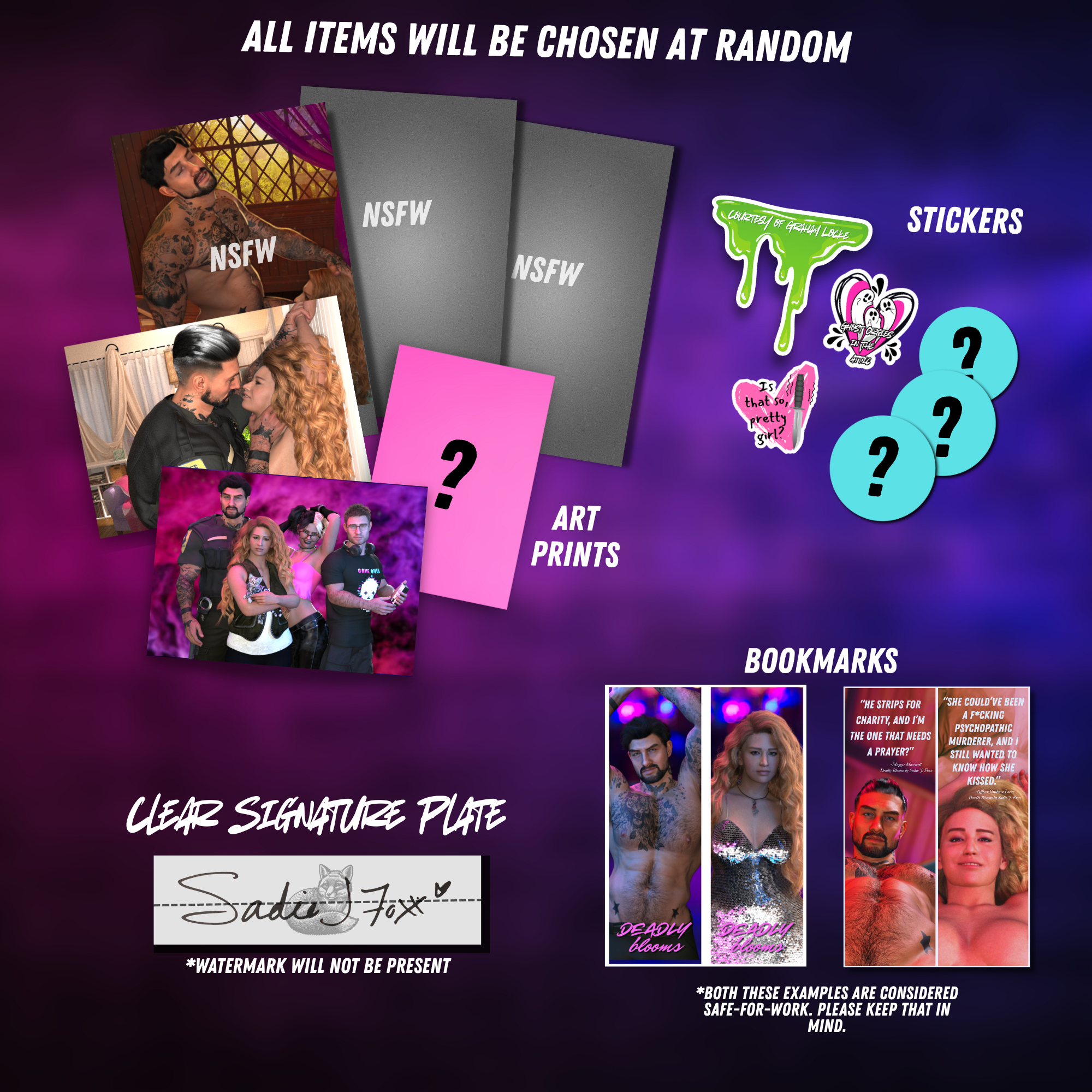 Deadly Blooms Swag Pack ONLY