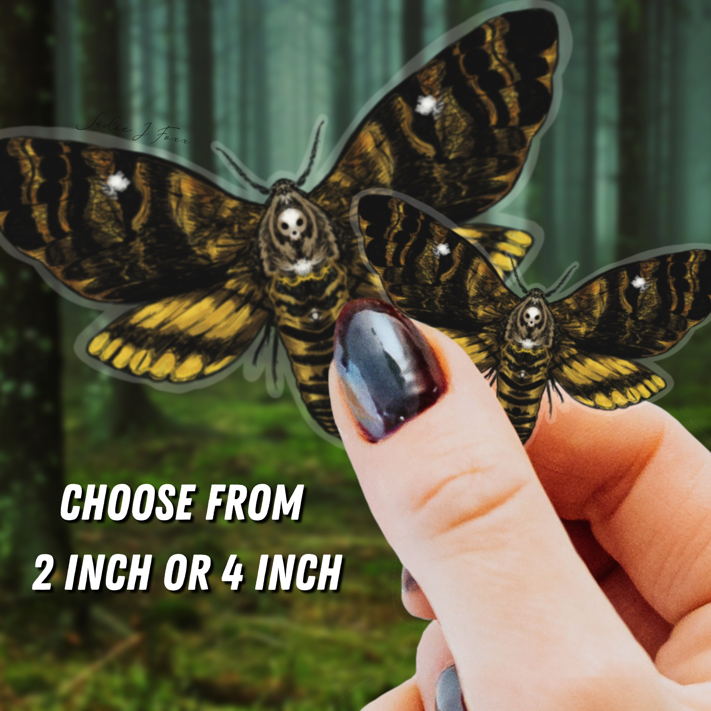 Death's Head Hawkmoth Sticker
