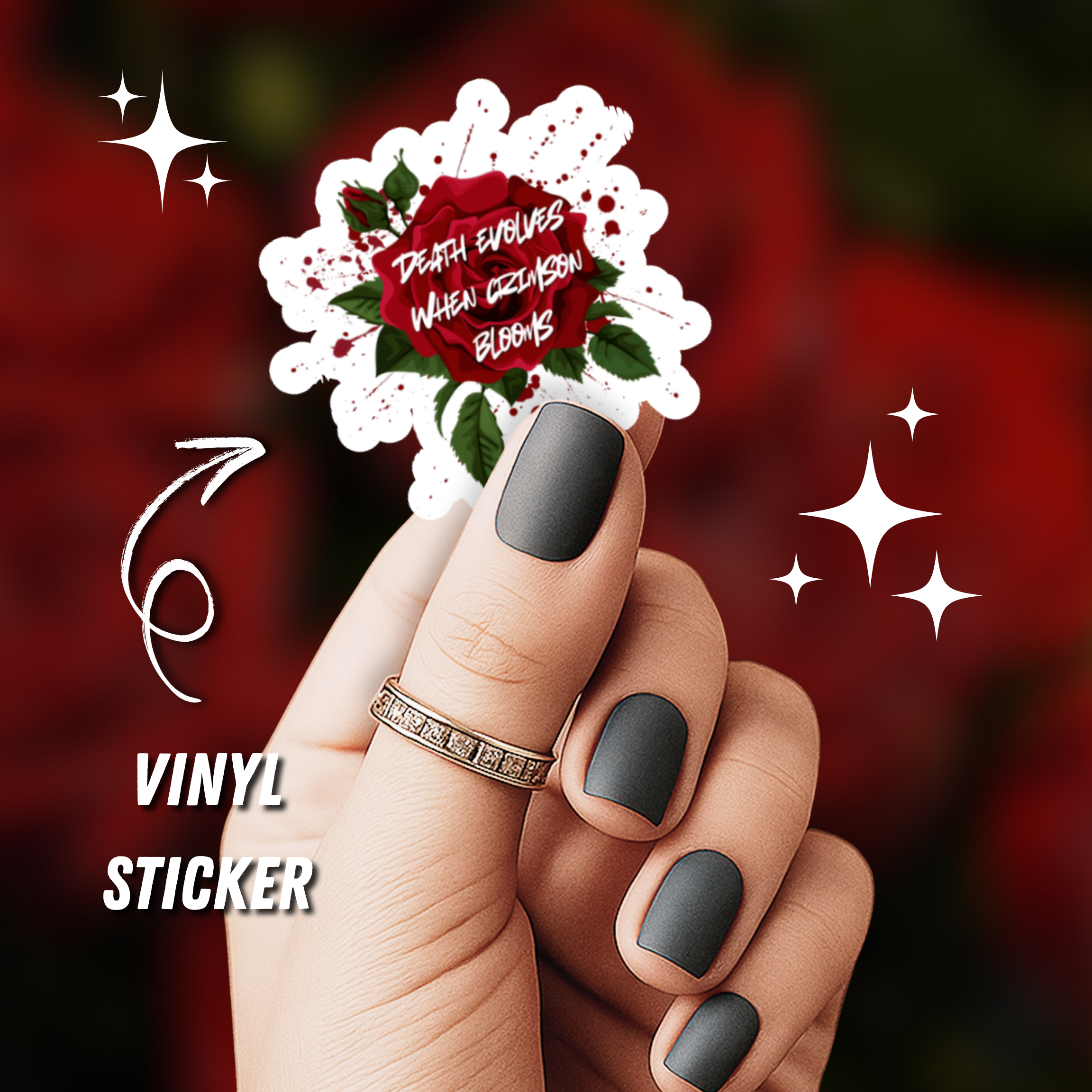 Bloody Rose Sticker