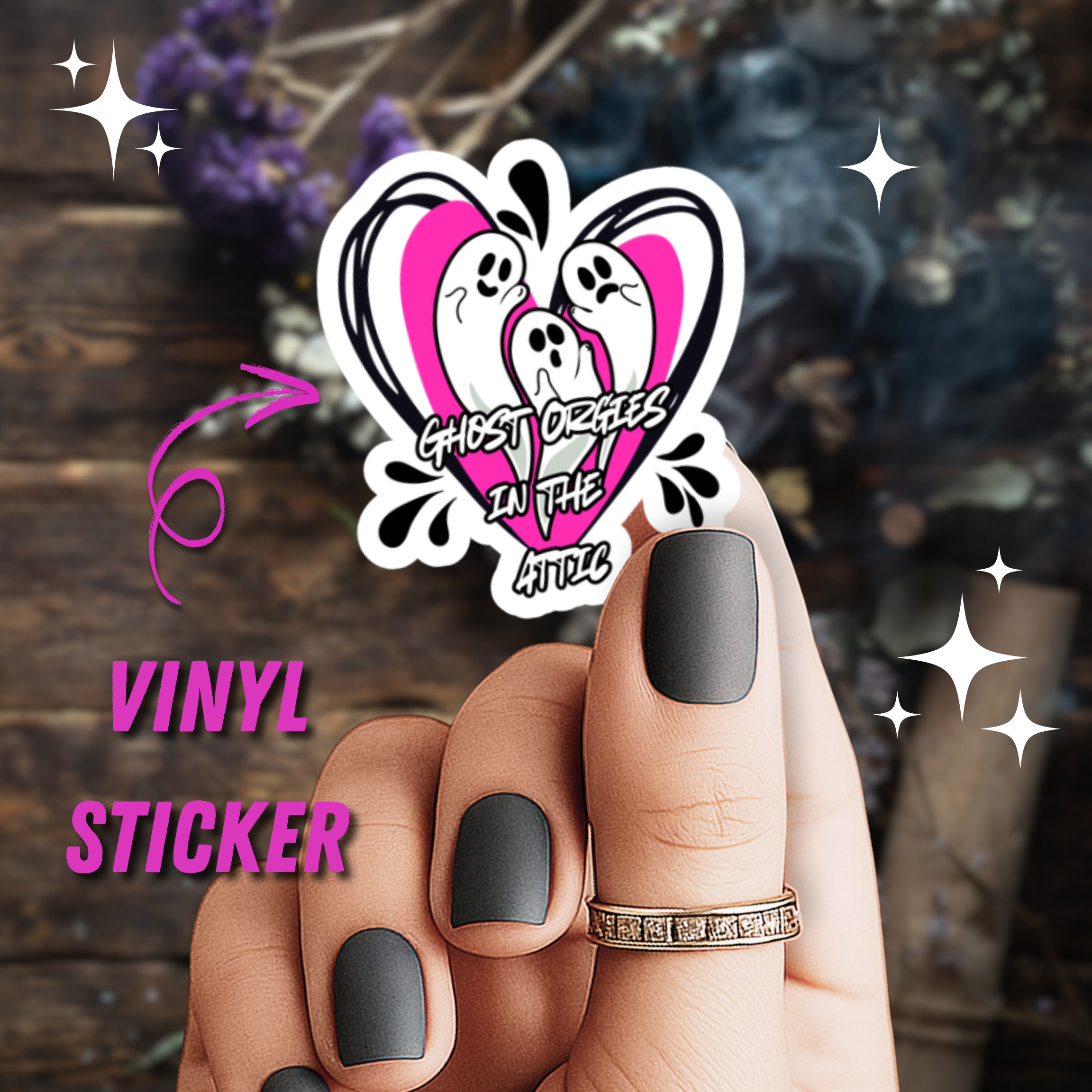 Ghost Orgies in the Attic Sticker
